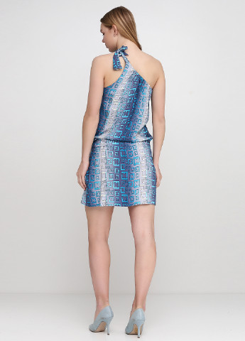 Синее кэжуал платье Van Gils с геометрическим узором