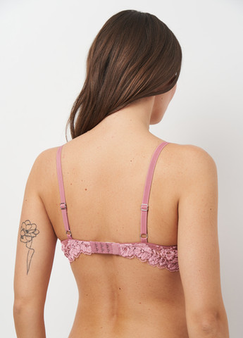 Рожево-коричневий корбей бюстгальтер Leilieve з кісточками поліамід