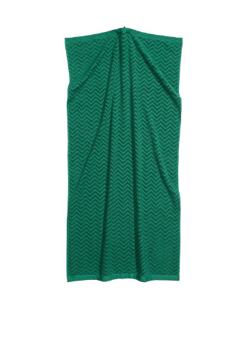 H&M полотенце, 70х140 см геометрический зеленый производство - Бангладеш