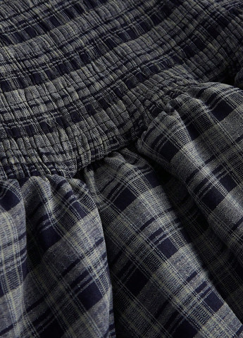 Темно-сіра кежуал сукня кльош SHEIN в клітинку