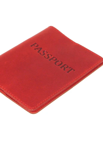 Обложка на паспорт Паспорт-H col.H красная DNK Leather (253932986)