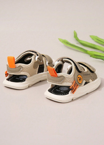 Хаки кэжуал босоножки SHEIN на липучке