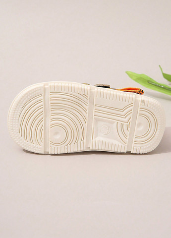 Хаки кэжуал босоножки SHEIN на липучке