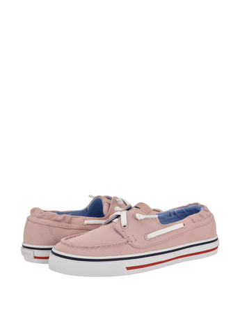 Бледно-розовые мокасины Tommy Hilfiger с логотипом