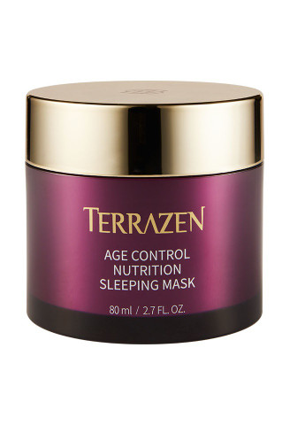 Омолаживающая питательная ночная маска с природным комплексом против морщин AGE CONTROL NUTRITION SLEEPING MASK, 80мл TERRAZEN (232208911)
