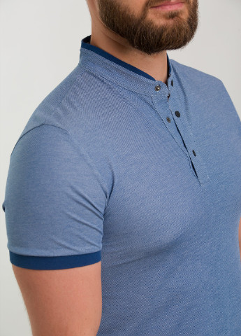 Голубой футболка-поло для мужчин Trend Collection меланжевая