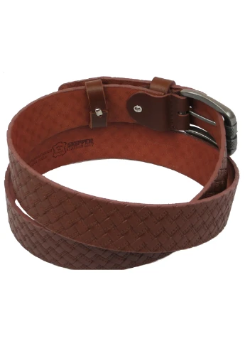 Мужской кожаный ремень 105-125х4 см Skipper (252413643)