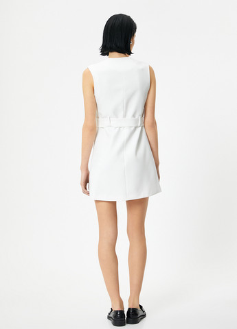 Білий кежуал сукня сукня-жакет KOTON однотонна