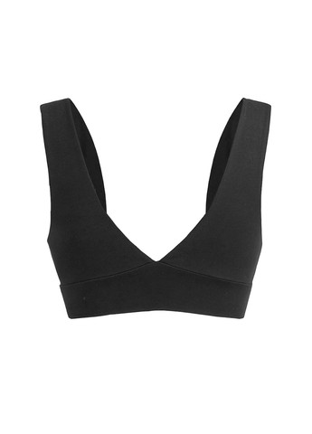 Чорний топ бюстгальтер SHEIN без кісточок віскоза