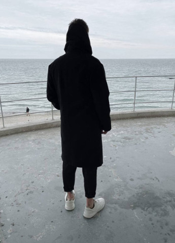 Чорне демісезонне Кашемірове Пальто оверсайз GRUF