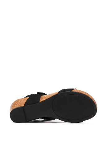 Черные сандалі clara barson ws5258-01 Clara Barson с ремешком