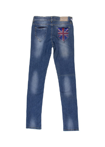Джинси Marions однотонні сині джинсові бавовна
