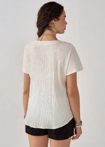 Кремовая блуза SHEIN