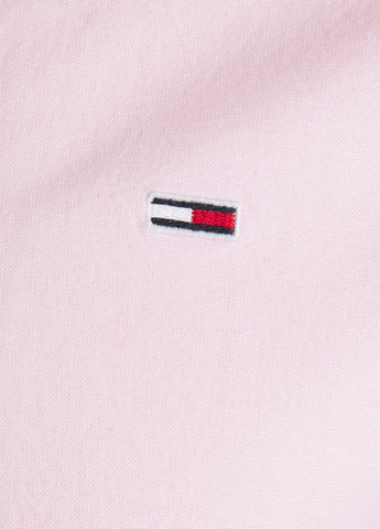 Розовая кэжуал рубашка однотонная Tommy Hilfiger