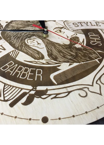 Оригінальні настінні годинники "Man Barber" 7Arts (253566632)