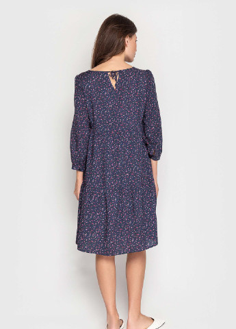 Сіра кежуал сукня кльош BeART з квітковим принтом