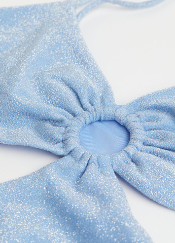 Блакитний літній купальник монокіні, суцільний H&M