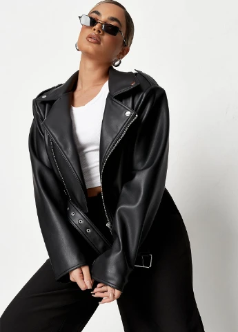 Чорна демісезонна куртка Missguided