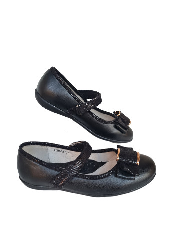 Детские черные кэжуал туфли без каблука B & G для девочки