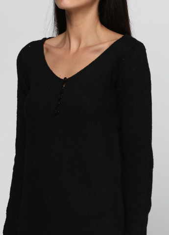 Черный демисезонный пуловер пуловер DuDuBoBo