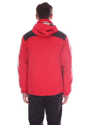 Красная зимняя куртка лыжная Columbia
