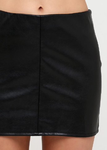 Черная кэжуал однотонная юбка Vovk карандаш