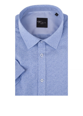 Голубой классическая рубашка в горошек Venti