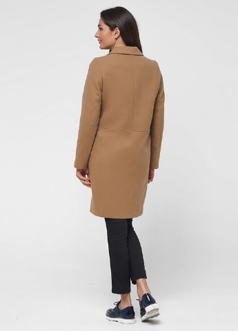 Светло-коричневое демисезонное Пальто однобортное Florens