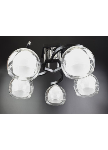 Люстра стельова на 5 лампочок 51098/5 Чорний 30х53х53 см. Sunnysky (253629426)