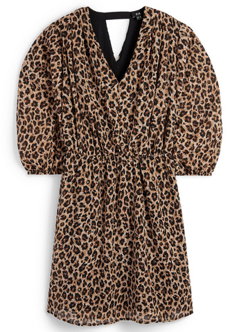 Комбінована кежуал сукня кльош C&A леопардовий