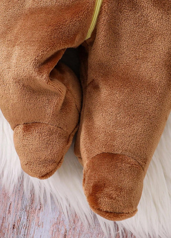 Коричневая зимняя пижама (пожама) SHEIN