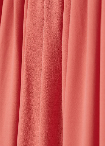 Коралловое кэжуал платье H&M однотонное