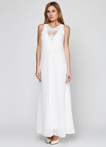 Белое свадебное платье макси Holly Bracken однотонное