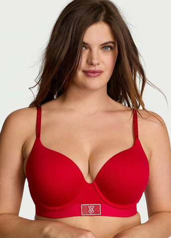 Червоний демісезонний комплект (бюстгальтер, трусики) Victoria's Secret