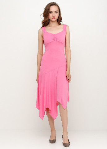 Розовое кэжуал платье Bodyflirt однотонное