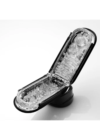 Мастурбатор Flip Zero Black, изменяемая интенсивность стимуляции, раскладной Tenga (254570624)