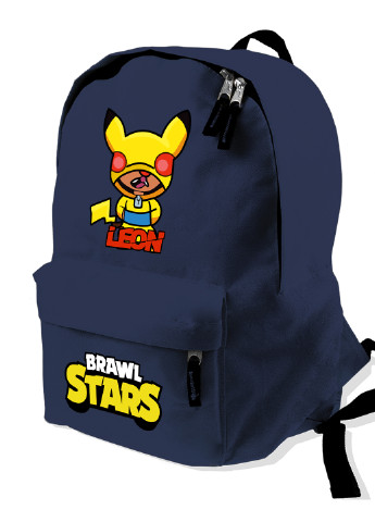 Детский рюкзак Леон Пікачу Бравл Старс (Leon Pikachu Brawl Stars) (9263-2601) MobiPrint (217832344)