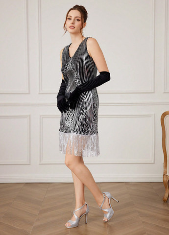 Серебряные босоножки SHEIN с ремешком со стразами