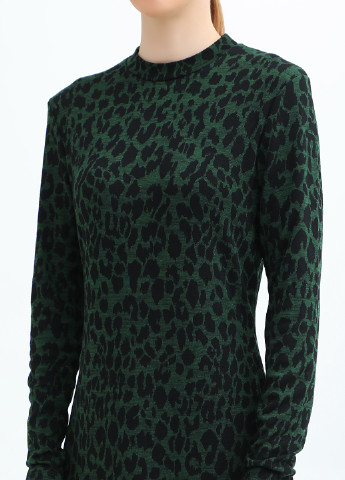 Темно-зелена кежуал сукня Whistles леопардовий