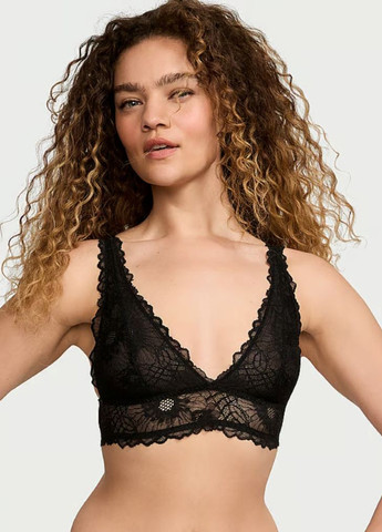 Черный демисезонный комплект (бюстгальтер, трусики) Victoria's Secret