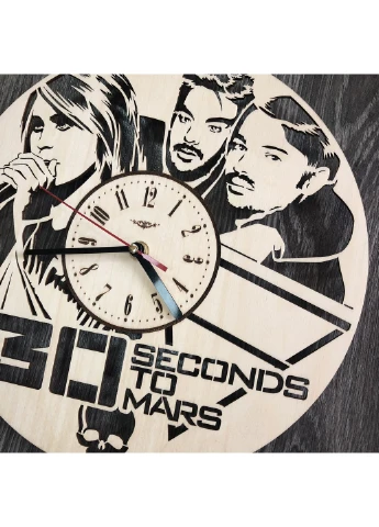 Концептуальний настінний годинник в інтер`єр "Thirty Seconds to Mars" 7Arts (253567551)