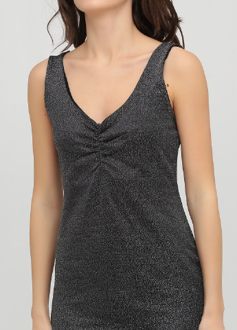 Чорна коктейльна сукня футляр Jennyfer меланжева