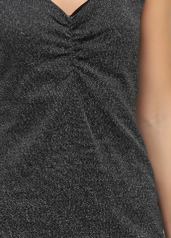 Чорна коктейльна сукня футляр Jennyfer меланжева