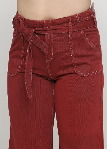 Бордовые демисезонные прямые джинсы C&A