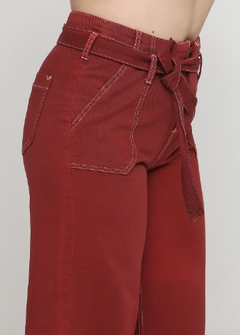 Бордовые демисезонные прямые джинсы C&A