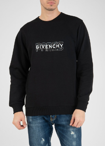 Світшот Givenchy - крій напис чорний кежуал - (198324614)