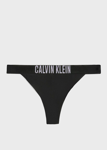 Черные купальные трусики с логотипом Calvin Klein