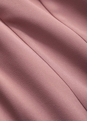 Темно-розовое кэжуал платье с открытыми плечами, а-силуэт SHEIN однотонное