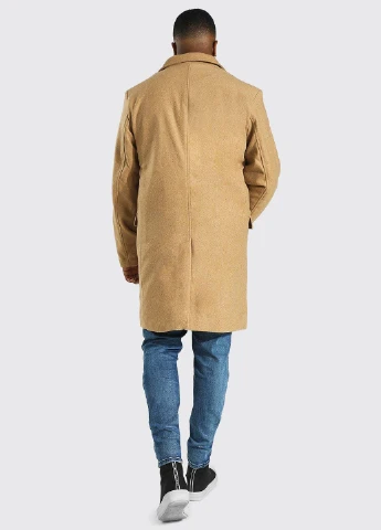 Бежеве демісезонне Пальто однобортне Boohoo