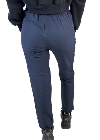 Темно-синие спортивные демисезонные зауженные брюки SHEIN